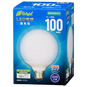 LED電球 ボール電球形 E26 100形 昼光色 全方向｜LDG11D-G AG24 06-4402 オーム電機