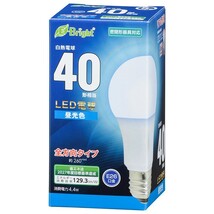 LED電球 E26 40形相当 全方向 昼光色｜LDA4D-G AG27 06-4342 OHM オーム電機_画像1