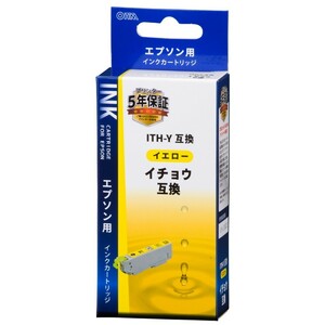 エプソン互換インク イチョウ ITH-Y イエロー_INK-EITHB-Y 01-4304 オーム電機