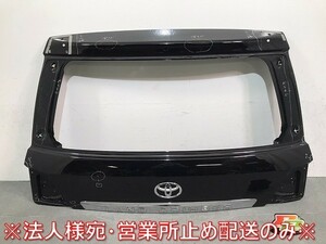 ランドクルーザー/ランクル/200系/URJ202W/UZJ200W 純正 中期 リアゲート/バックドア/リアハッチ ガーニッシュ付 ブラック 202(121965)