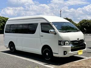Buy Now値引可　普通免許ＯＫ 　Actual distance6万キロ　HiAce　GL　WAir conditioner　Super Long　Wide　High Roof　ウェルキャブ