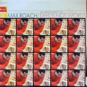 米RIVERSID 60's盤LP！高音質リマスター Max Roach, Booker Little / Deeds Not Words 58年作の68年盤 RS-3018 Ray Draper George Coleman