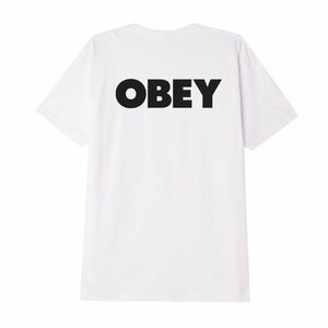 新品 OBEY オベイ Tシャツ BOLD OBEY 2 ロゴ ブランドネーム バックプリント 白 ホワイト XL