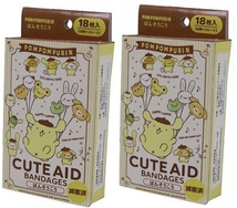 ポムポムプリン ばんそうこう 18枚入 ２個セット 絆創膏 CUTE AID_画像1