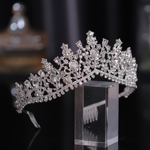 [ price cut consultation OK] wedding. gorgeous . rhinestone Tiara ba lock crystal wedding hair accessory 