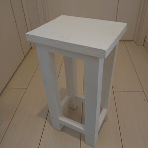スツール イス プランターの置き台 リサイクルウッド 手作り ハンドメイド