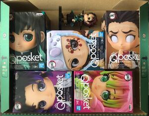 鬼滅の刃 Qposket petit 柱5体セット 時透無一郎 宇髄天元 悲鳴嶼行冥 胡蝶しのぶ 甘露寺蜜璃 おまけ付