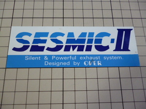 OVER SESMIC-Ⅱ ステッカー (耐熱？/120×40mm) オーバー レーシング セスミック2