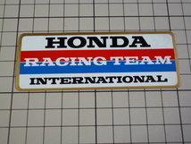 純正品 HONDA RACING TEAM INTERNATIONAL ステッカー (100×38mm) ホンダ レーシング チーム インターナショナル_画像1