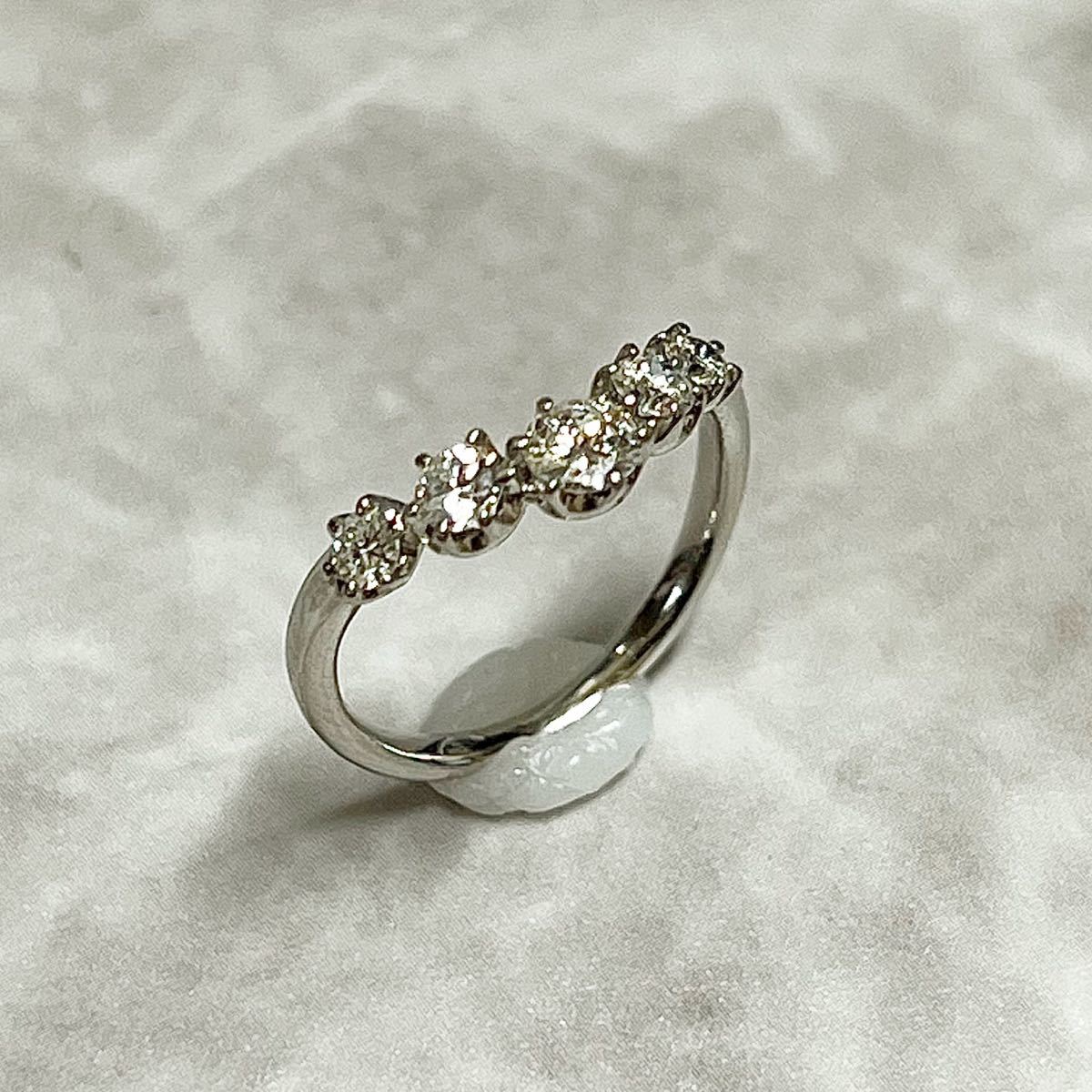 NEW 婚約指輪 安い エンゲージリング プラチナ ダイヤモンド 0.4