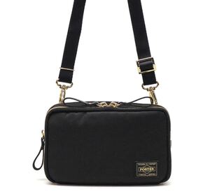 PORTER ポーターガール ウォレットショルダーバッグ ブラック 黒
