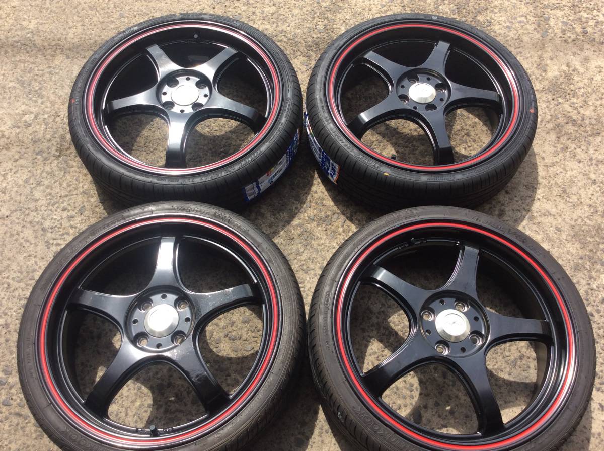 高級品 5ZIGEN Pro Racer 17インチ 5.5J +45 4本セット 中古 ienomat