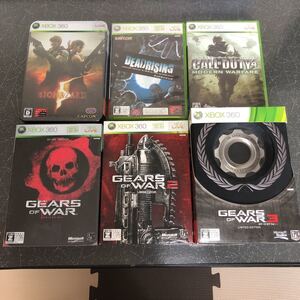 【ジャンク】XBOX360 ゲーム6個まとめ売り GEARS of WAR バイオハザード5 コール オブ デューティ4 XBOX360 デッドライジング 【3361】