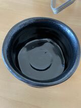 陶器　加藤釥　黒織部　茶碗　共箱　無形文化財　茶道具　美濃　お茶_画像4