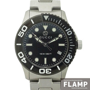 【GUCCIグッチ】ダイヴ 126.2 YA126279 SS ブラック文字盤 クォーツ メンズ 腕時計【新品】