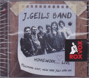 ■新品■J. Geils Band J. ガイルズ・バンド/homework...LIVE -Fillmore East, New York July 27th 1971-(CD)