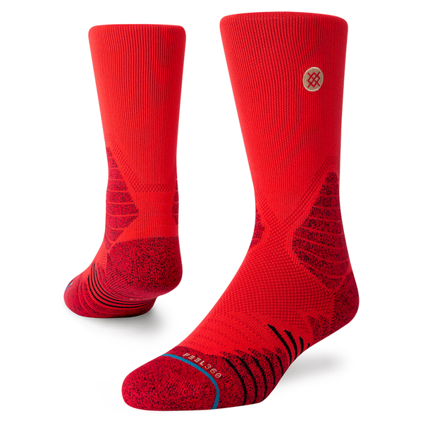 STANCE ICON HOOPS CREW サイズM RED FEEL360 インフィニット クルー スポーツ ソックス 靴下 アイコン 赤