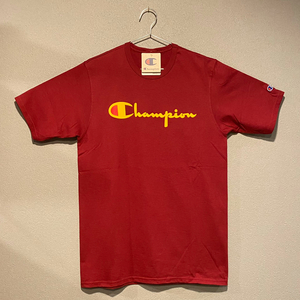【並行輸入品】Champion ショートスリーブTシャツ サイズS HERITAGE TEE FLOCK LOGO ヘリテージ ベロアロゴ チェリーパイ CHERRY PIE