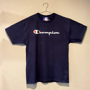 【並行輸入品】Champion ショートスリーブTシャツ サイズL CLASSIC GRAPHIC TEE ネイビー NAVY 濃紺 半袖