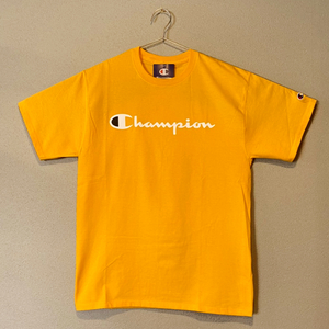 【並行輸入品】Champion ショートスリーブTシャツ サイズL CLASSIC GRAPHIC TEE ゴールド GOLD 金 半袖