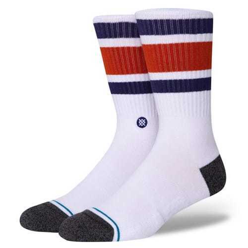 STANCE BOYD ST サイズL BURNT ORANGE / BLUE インフィニット クルー ソックス 靴下 赤 青