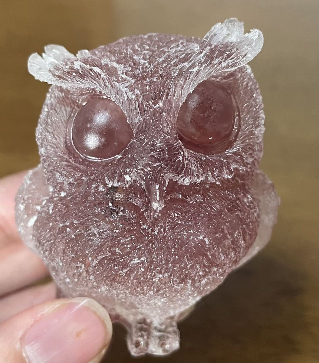 ☆フクロウ/梟 /水晶/天然石/オブジェ/置物/鉱物/2kg/古い www