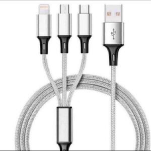 充電ケーブル usb cケーブル タイプCケーブル 携帯ケーブル 3in1ケーブル ライトニングケーブル