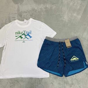 新品 NIKE ナイキ Trail トレイル 半袖 Tシャツ Dri-FIT ショートパンツ ショーツ ハーフパンツ ランニングウェア 上下 セット 正規品 M