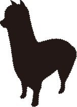 Plaque silhouette♪ Alpaca taille L Produit acrylique Alpaca RC-11L ★Fabriqué au Japon★ Objet d'intérieur Tenture murale, Articles faits à la main, intérieur, marchandises diverses, autres