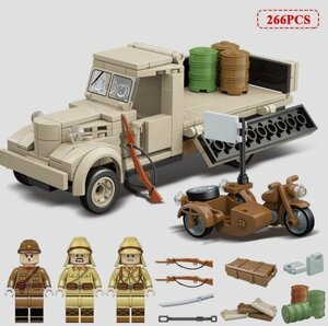 ニッサントラック80型　第二次世界大戦　武器つき戦争軍人軍隊 LEGO 互換 ブロック ミニフィギュア レゴ 互換
