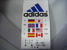 送料無料 美品 2002 サッカー 日本代表 ユニフォーム（A) L 白×グレー 日韓W杯 日本製 adidasアディダス_画像3