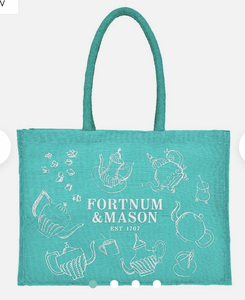 イギリス　ロンドン　Fortnum & Mason Ｆ＆Ｍ フォートナム＆メイソン エコバッグ　デコラティブ　 新品　ショッピングバッグ 
