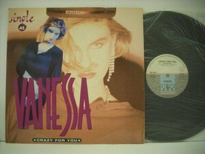 ■12インチ VANESSA / CRAZY FOR YOU イタリア盤 TIME RECORDS TRD 1069 イタロ・ディスコ ユーロ・ビート ハイ・エナジー ◇r40531