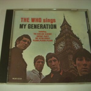 ■CD THE WHO / THE WHO SINGS MY GENERATION ザ・フー マイ・ジェネレーション 1966年作品 ◇r40601の画像1