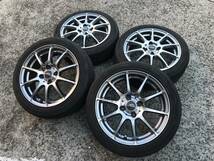 軽量ホイール シュナイダー 15インチ 5.5J +45 4H100 165/55R15 N-BOX タント コペン アルト ミラ 軽トラ 軽バン 軽自動車_画像2