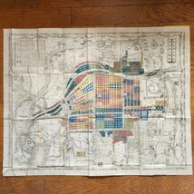 大阪市中区分細見図 明治５年 銅刻 大阪市中地区町名改正絵図 レア 書籍会社_画像1