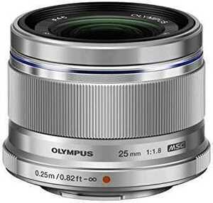 OLYMPUS M.ZUIKO DIGITAL 25mm F1.8 シルバー マイクロフォーサーズ用 単焦点レンズ