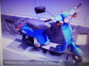  out of print Showa era. old car Vintage Honda Tacty 50 tactyAB19 mania pavilion gift p trailing Motocompo 