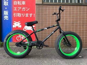 ■BRONX 20 ブロンクス ファットバイク ブラック 20インチ 極太タイヤ ストリート 自転車 札幌発　★