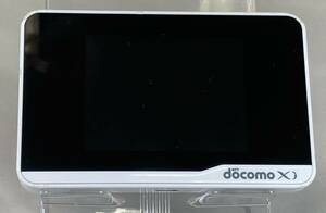 2115【中古】docomo Wi-Fi STATION HW-01F ホワイト　モバイルWi-Fi wifi ルーター（本体のみ)