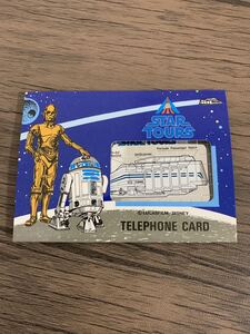 送料無料【未使用】テレカ STAR TOURS スターツアーズ STAR WARS Tokyo Disneyland DISNEY テレホンカード スターウォーズ 50度数