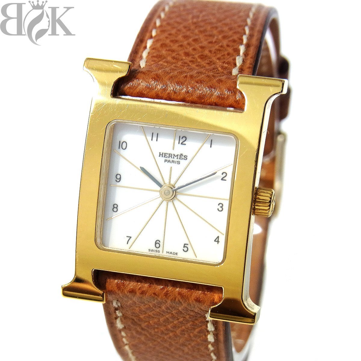 国産特価 ヤフオク! HERMES HH1.210 Hウォッチ 腕時計 スク