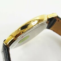 バーバリー クォーツ 6000G ゴールド×ブラック メンズ 腕時計 稼動品 BURBERRY ■_画像3