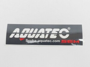 新品 AQUATEC アクアテック ステッカー サイズ:16cmｘ4.5cm [41134]