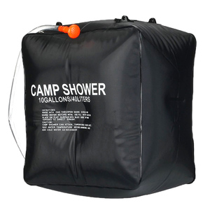 ポータブルシャワー 40L 簡易シャワー 手動式 ウォーターシャワー 携帯用シャワー 海水浴 アウトドア キャンプ 非常用
