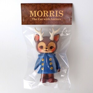 MORRIS Royal Blue Coat 未開封品 サイン有 ひなたかほり ブルー コート モリス ソフビ つのねこ