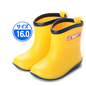 [Новый неиспользованный] 18003 детские ботинки желтые 16.0 см.