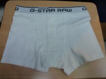 大きいサイズ　ボクサーショーツ　下着　バックプリント綿スパン　ＸＬサイズ　白　Ｇ－ＳＴＡＲ　ＲＡＷ★OUTLET未使用格安！_画像3