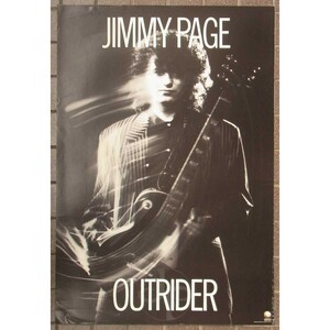 ◆激レア!デッドストック・プロモ・ポスター!★Jimmy Page『Outrider』 #59234