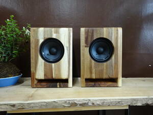 ★ABS10S-NT13★Hand Made Speaker / アカシア集成材t15 ・コンパクトBS-10【BS-10S】エンクロージャー ＆ 25W TC 4in ・FRユニット